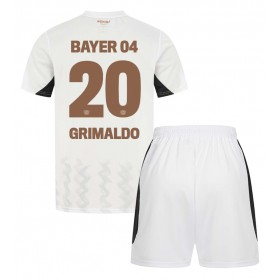 Bayer Leverkusen Alejandro Grimaldo #20 Borta Kläder Barn 2024-25 Kortärmad (+ Korta byxor)